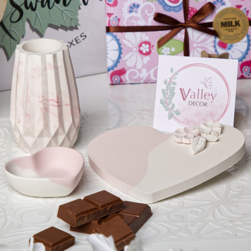 Xmas Collection  - Hearts & Flowers Set  Pink Vanilla  - Valley Decor
