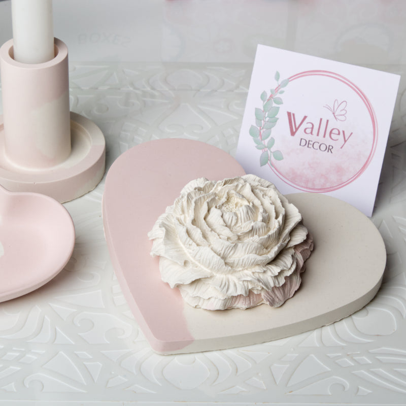 Xmas Collection  - Peony & Dusty Pink Hearts Aroma Set - Valley Decor